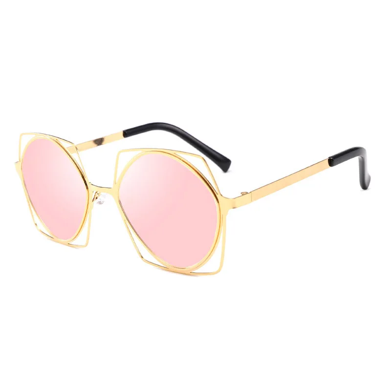 Овальные Полые солнцезащитные очки Роскошные Модные Винтажные Солнцезащитные