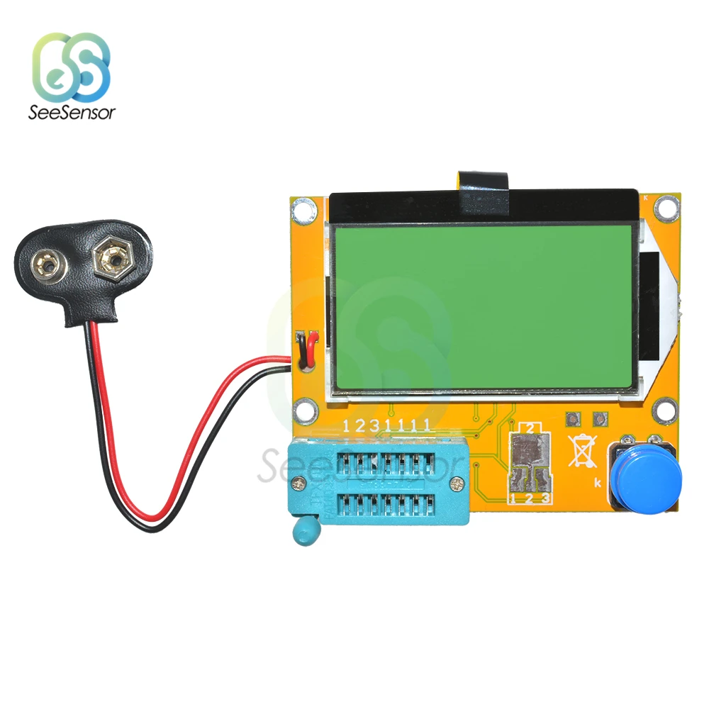 Цифровой тестер транзисторов MOSFET/JFET/PNP/NPN L/C/R ЖК дисплей измеритель емкости диода