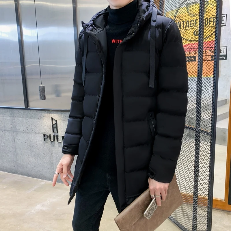 Men jacket casual parka windproof Thick Warm Man Clothing Brand Men's Snow Outerwear Men's cotton-padded clothes