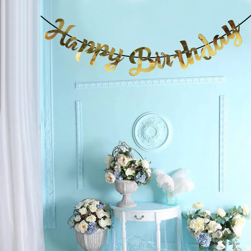 1 компл. золотой строительный баннер для детей и взрослых праздничные флажки