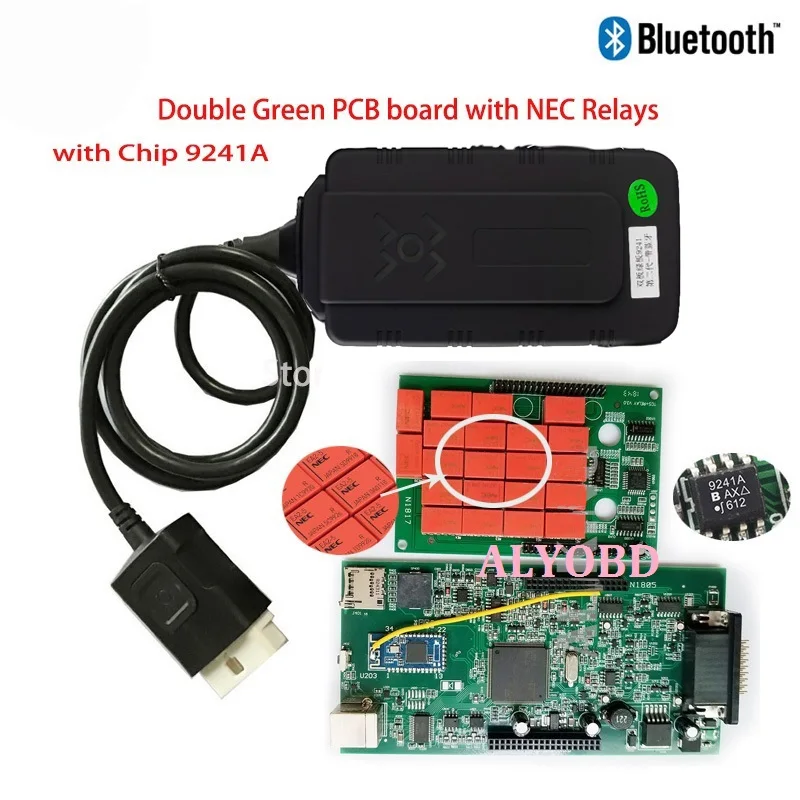 Новый V3.0 W0W 5 008 R2 9241NEC диагностики wow с Bluetooth (голубой зуб) Бесплатная keygen для мульти