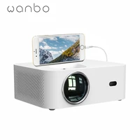 global version wanbo x1 mini portable projector 1280720p mini lcd low noise wireless projection office home theater projector
