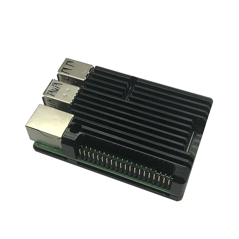 Raspberry Pi 4 Computer Model B Armor Aluminum Alloy Case/ Passive Cooling Shell Metal Enclosure Heat Dissipation for 4B Only | Компьютеры