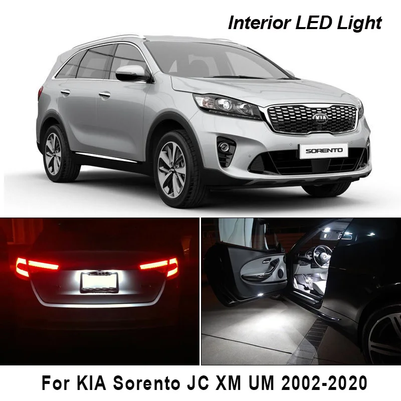 Canbus для KIA Sorento JC XM UM 2002 2020 Автомобильный светодиодный внутренний купол багажник