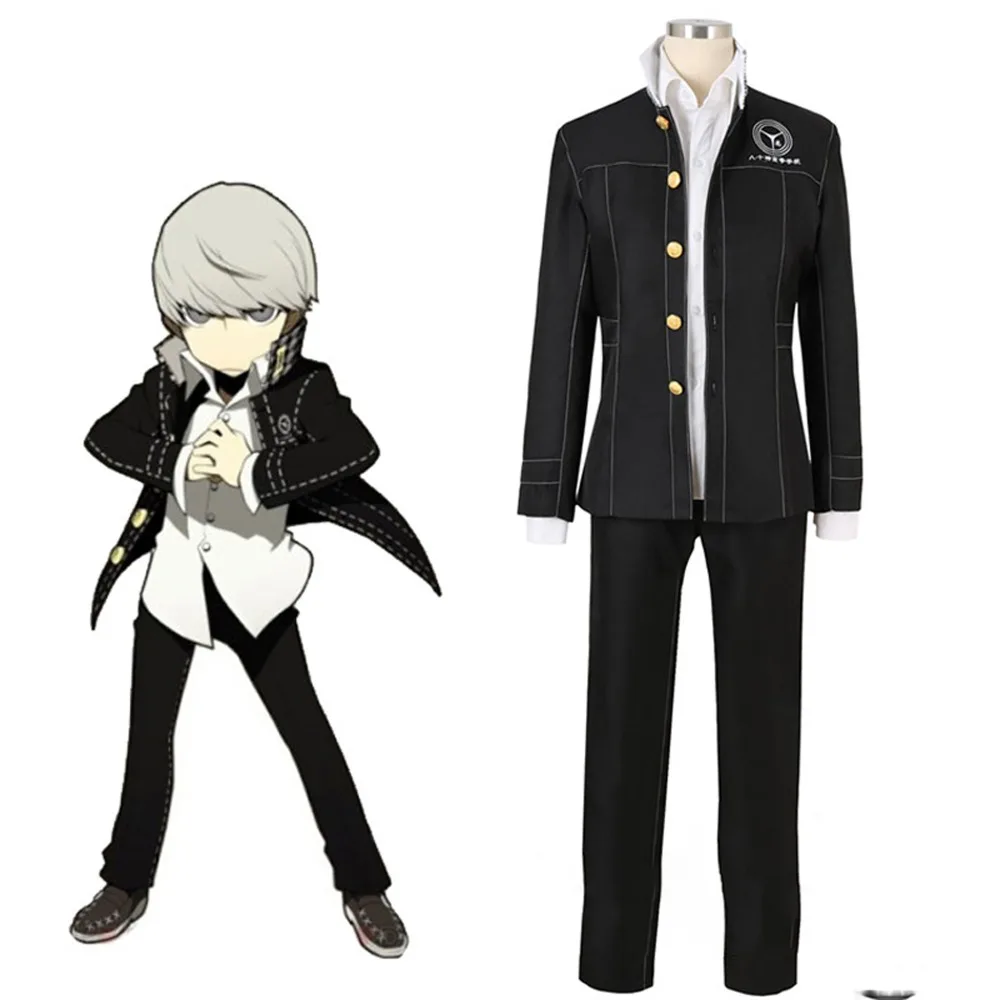Shin Megami Tensei Persona 4 P4 косплей школьная форма для мальчика костюм Yu Narukami куртка пальто