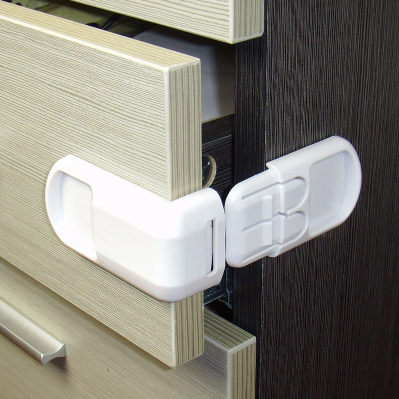 

5pcs/set Plastic Locks Baby Safety Protection From Children In Cabinets Boxes Lock Drawer Door Security Product Accessories