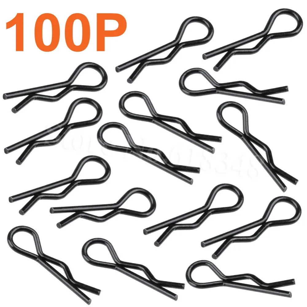 100 Pack микро кузова зажимы булавки для масштаба 1/18 WLtoys A959 A949 A969 A979 K929 RC автомобильные запасные части|Детали и