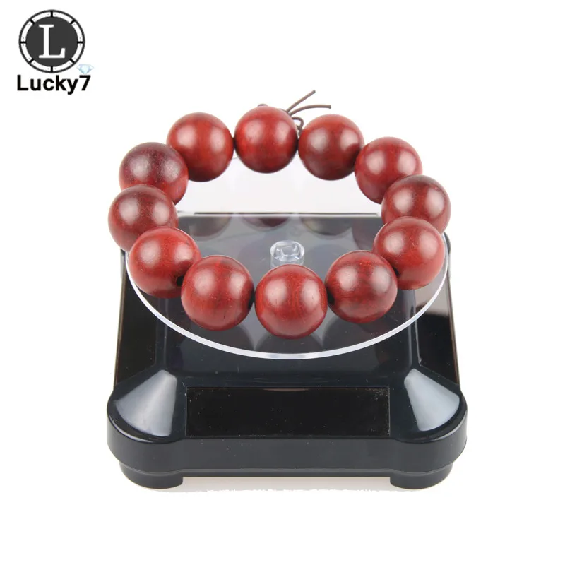 Солнечная Витрина 360 поворотный стол вращающиеся ювелирные часы Кольцо телефон