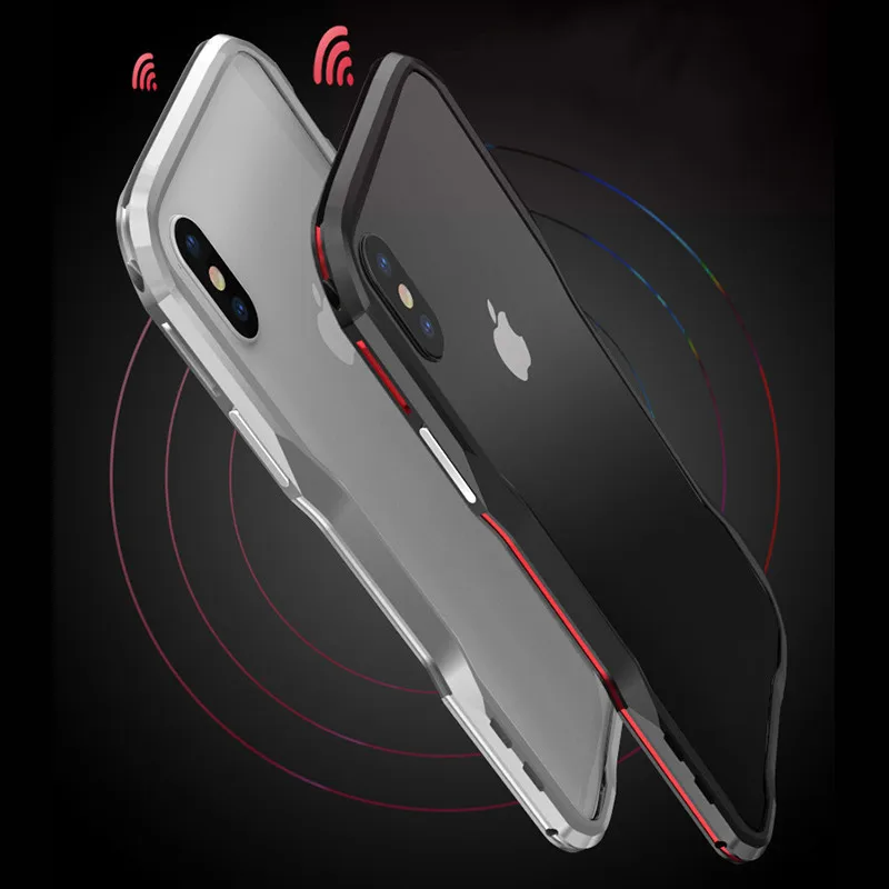 Роскошный Металлический Чехол бампер для iPhone XS чехол с алюминиевой рамкой
