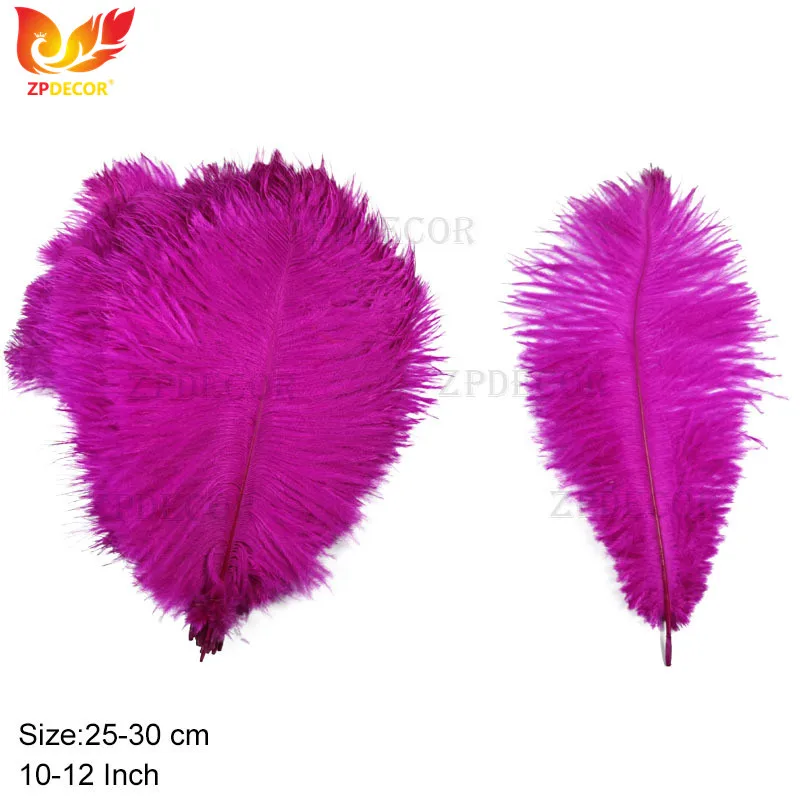 Горячая Распродажа ZPDECOR 25-30 см/10-12 дюймов дешевые страусиные перья перо для