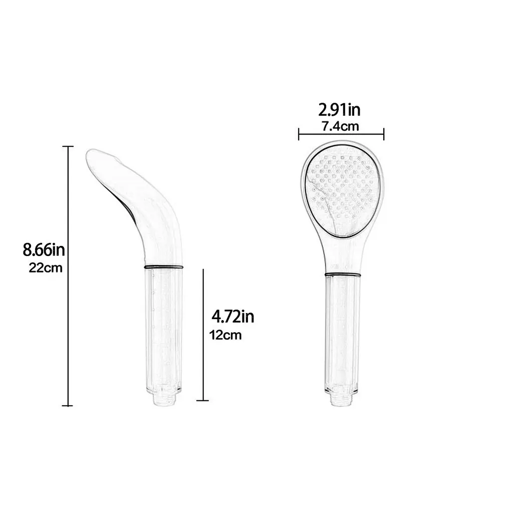 

Pressurized Shower Head With Filter Spray Nozzle High Pressure Rainfall Shower Head Water Saving ABS Plastic