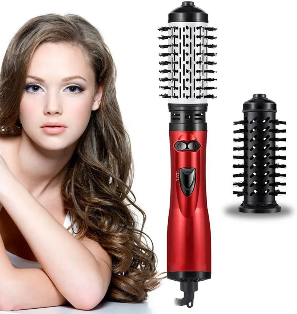 

Frizz Auto-rotating Hair Curling Iron Negative Ionic Dryer Spin Brush One step HairBlower Dryer Brush Hot Air Comb for Styling