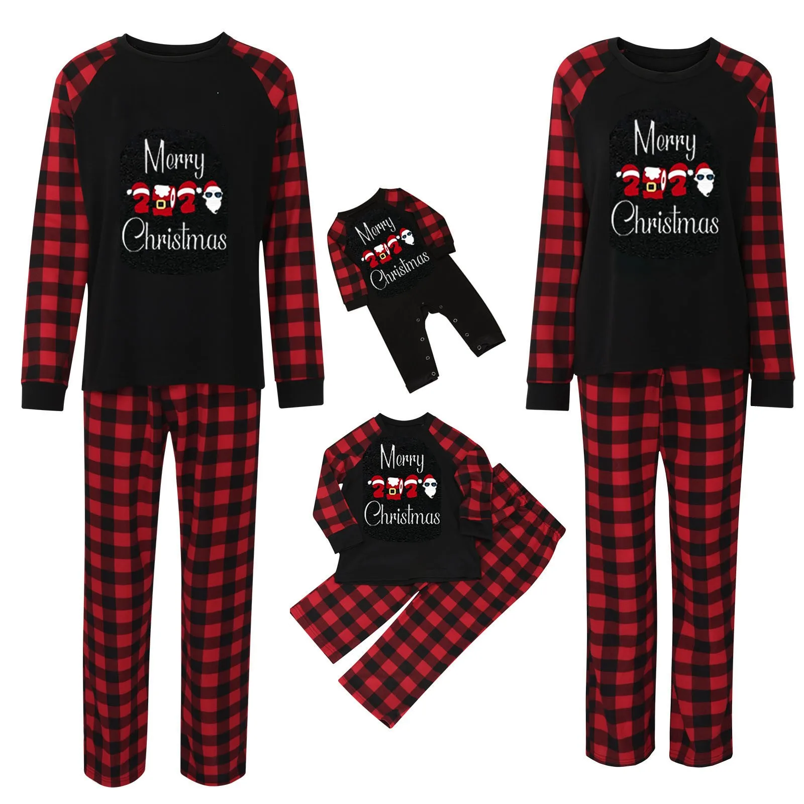 

Осенняя семейная Рождественская Пижама, Рождественская одежда для родителей и детей, семейная одинаковая пижама с принтом, Рождественская ...
