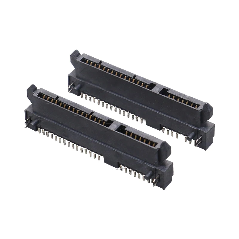 Kaufen 500pcs/lot SATA Connector 22Pin SMT Height 4.2H SATA7 + 15pin Female For HDD Interface Socket