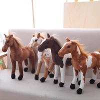 plush simulation toy horse cute stuffed animal soft plush toys room decoration toy horse creative birthday gift
