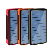 50000mah solar power bank for iphone 12 xiaomi huawei samsung powerbank 4 usb portable charger external battery pack power bank