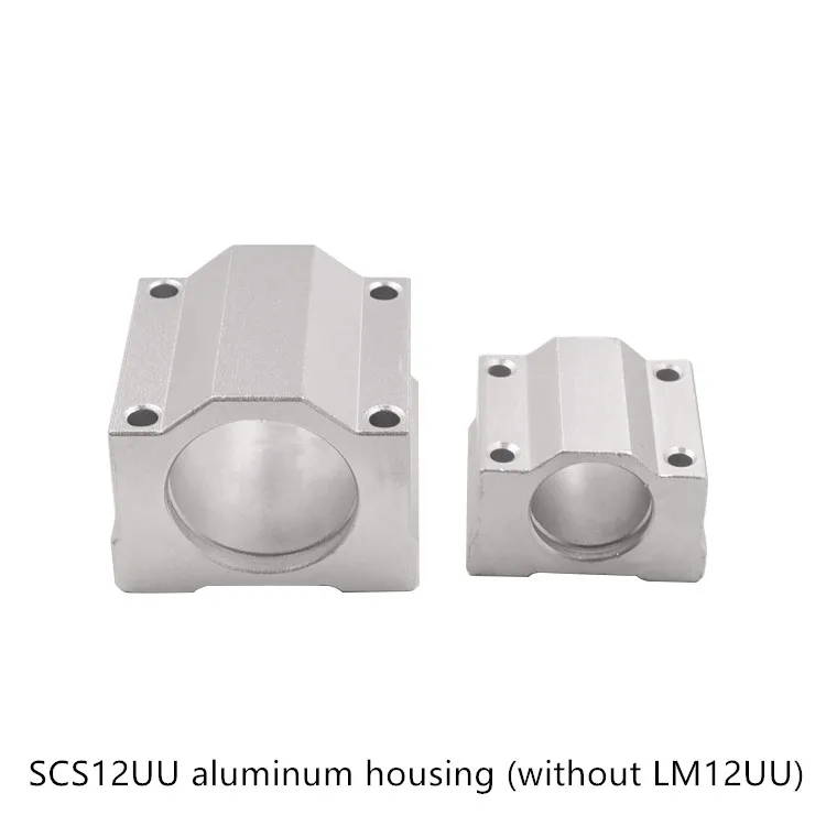 SCS12UU алюминиевый корпус без подшипника LM12UU для SC12UU 12 мм линейный подшипниковый