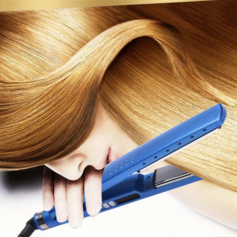

Hair Straightener Professional Straight Hair Care Digital Ionic Straightening Irons pure Plated Flat Iron Hair Styling Tools