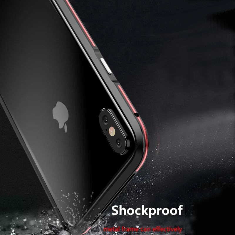 Чехол LUPHIE для IPhone XS MAX/XS/ X жесткий Роскошный тонкий металлический алюминиевый