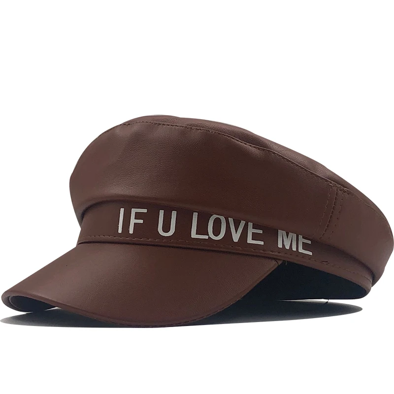 

Женский берет, осенне-зимние шапки для женщин, женский берет из 100% искусственной кожи, шапка Boina Feminina Gorras Bone, винтажный, английский, черный