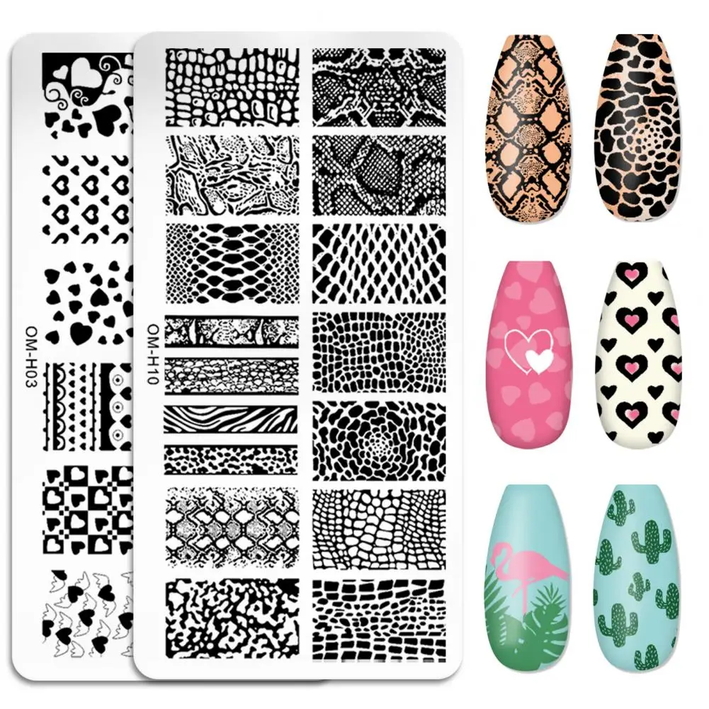 Nail Stamping Plates Cost-effective Precise Position Tools Art for Women Salon Nails Accessory | Красота и здоровье