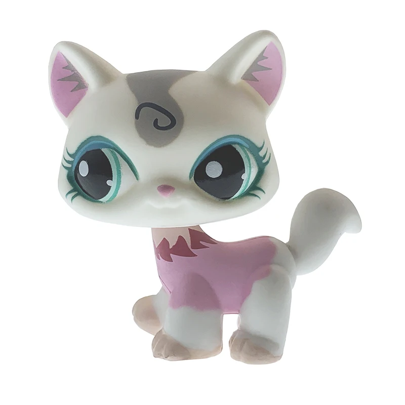 Новинка игрушки LPS для домашних животных серия кошек Милая Розовая кошка тигр