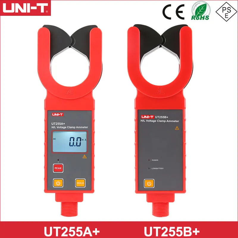 

2021 Newest UNI-T UT255A+ UT255B+ LCD backlight Automatic Range High Voltage Clamp Meter Ac Leakage Current Clamp Meter
