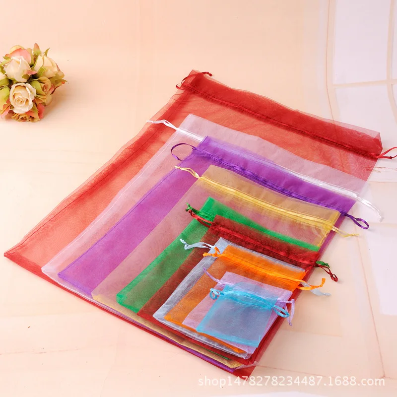 Подарочные пакеты из органзы мешочки для упаковки ювелирных изделий конфет