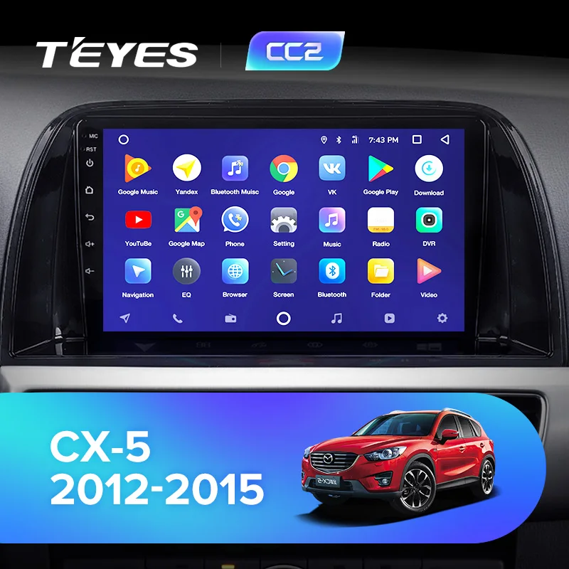 TEYES CC2 Штатная магнитола для Мазда Mazda CX5 CX-5 CX 5 1 KE 2012 2013 Android 8.1, до 8-ЯДЕР, до 4+ 64ГБ 32EQ+ DSP 2DIN автомагнитола 2 DIN DVD GPS мультимедиа автомобиля головное устройство