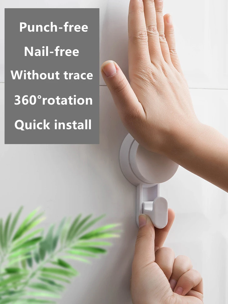 2 шт. Вакуумная присоска крюк 360 ° вращения съемный Полотенца стеллаж для выставки