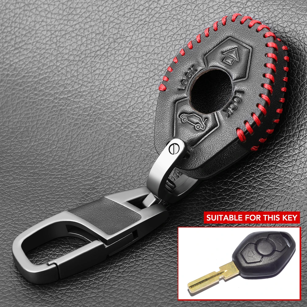 Модный кожаный чехол для автомобильного ключа с дистанционным управлением BMW 1 2 3