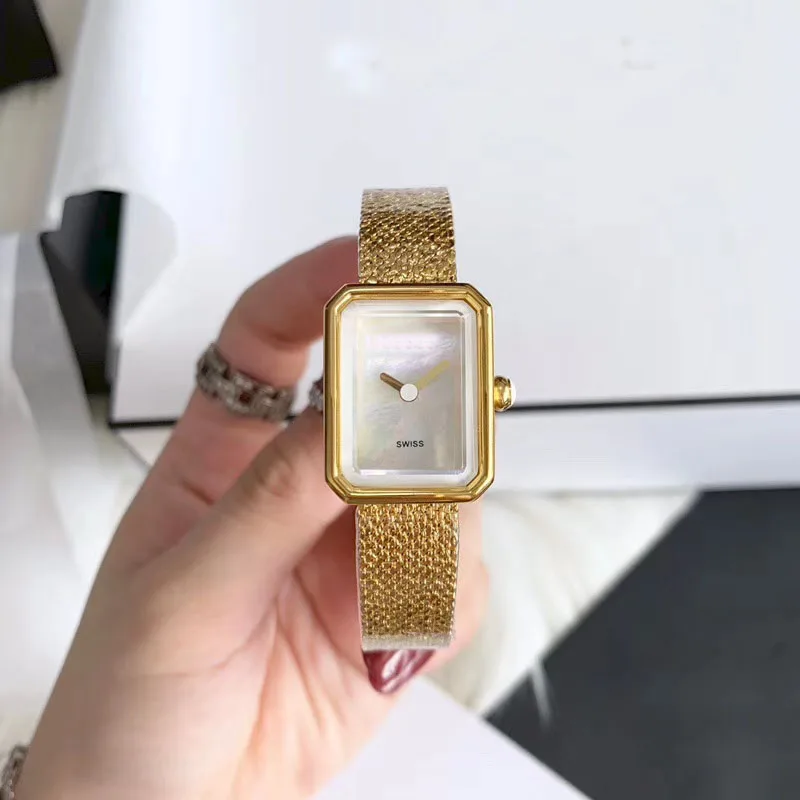 yellow gold white Женский браслет montre кварцевые наручные часы Femme белые/черные прямоугольные часы серебро/желтый/розовое золото цвет для женщин - Цвет: yellow gold white
