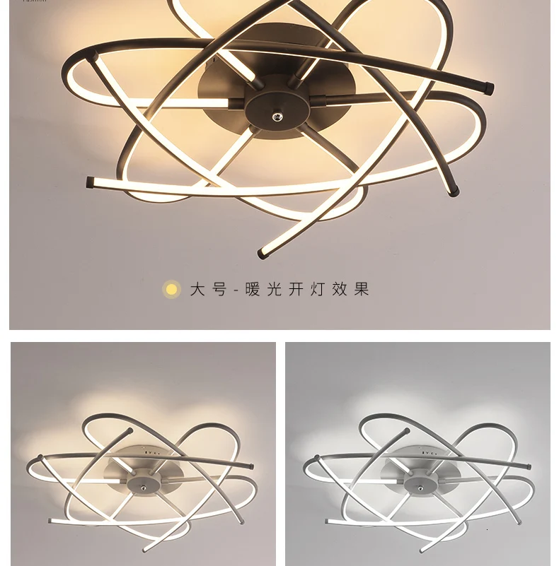 Люстры освещение для гостиной спальни Lustre fro home 110V 220V алюминиевая Потолочная люстра для дома с дистанционным затемнением
