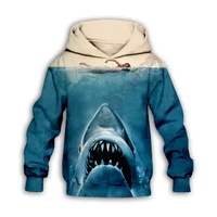 shark 3d printed hoodies family suit tshirt zipper pullover kids suit sweatshirt tracksuitpant shorts 05