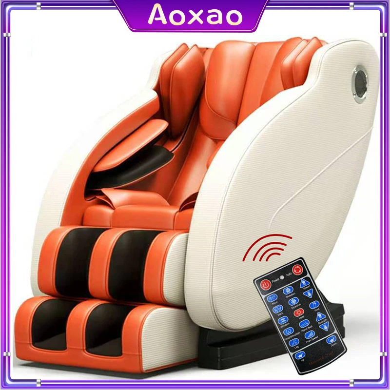 

Home Zero Gravity Massage Chair Recline Full Body Electric Heating Massage Chairs Intelligent Shiatsu Neck Back Waist Massage