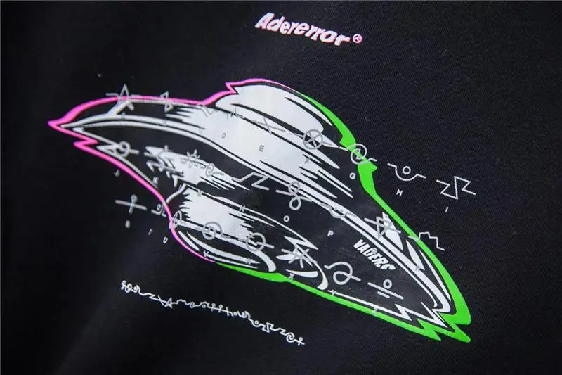 

2020FW Adererror Sweatshirts Men Women 1:1 High Quality Abstract UFO Printing Hoodie Oversize Ader Error Pullover