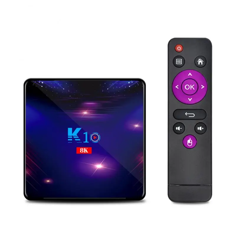 

K10 Set-top Box Android 9.0 4G+32GB Media Player Bluetooth-compatible Dual-band Network Player Smart TV Box Fast Box