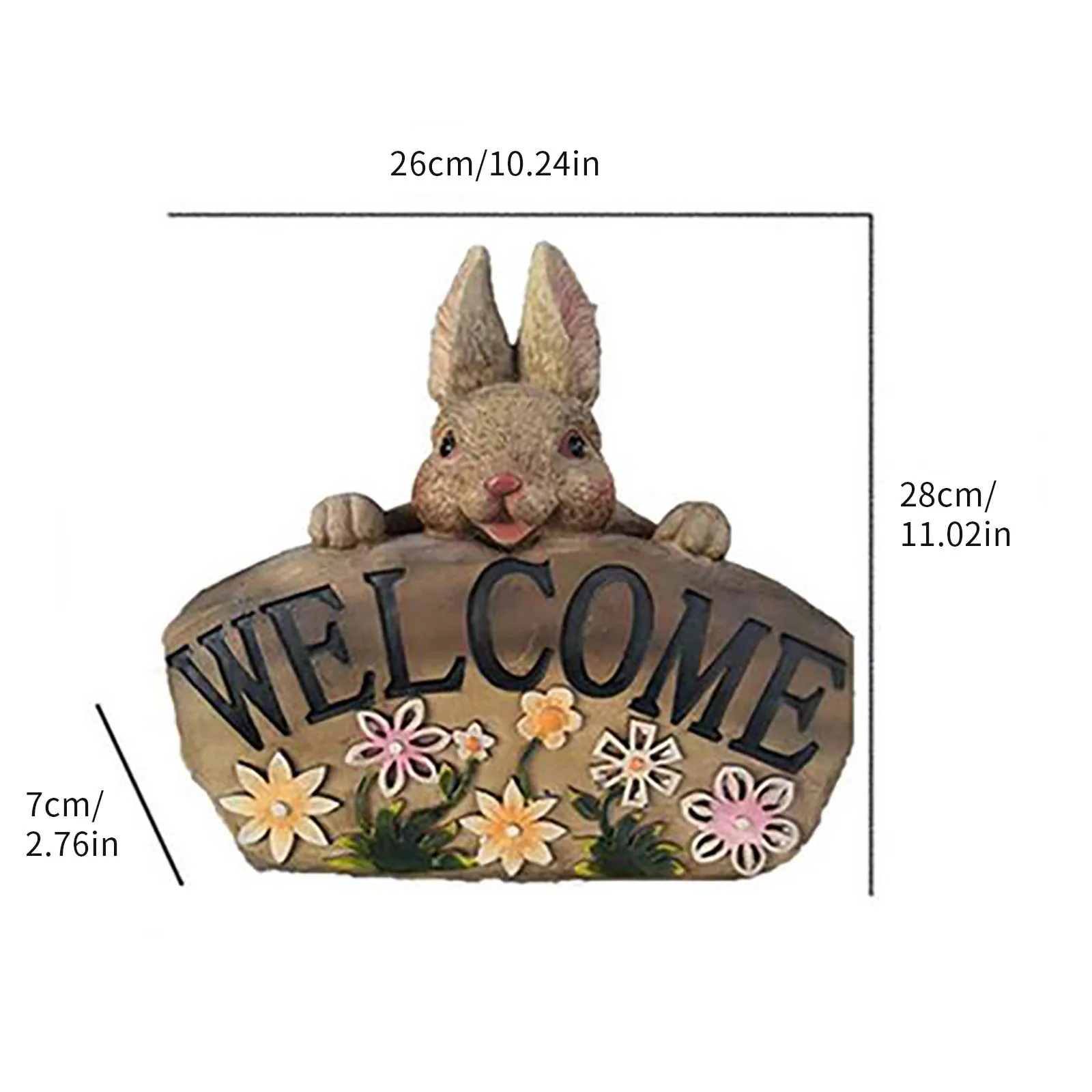 

Garden Decoration Outdoor Creative Garden Decoration Listing Courtyard Rabbit Welcome Sign Garden Accessories