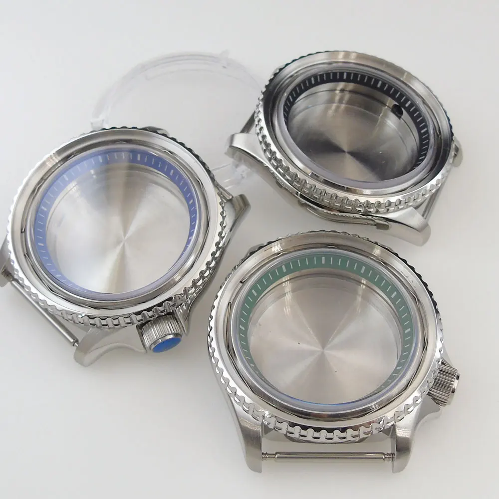 

Stainless Steel Mechanical Watch Case fit NH35A NH36A Movement Rotating Bezel Sapphire Glass 20ATM Waterproof