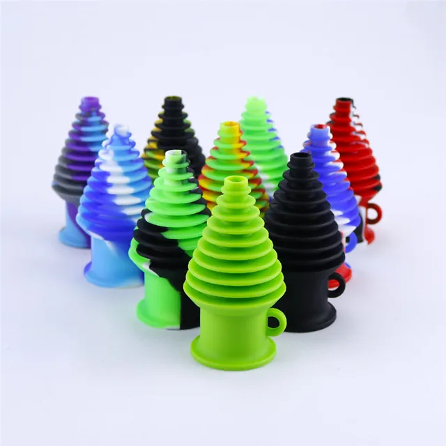 1pc Novelty Colored Silicone Tobacco Smoking Pipe Bong Cigarette Holder Filter Smoking Accessories Month Tips hookah Mouthpiece