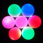 Цветной светодиодный светильник, мячи для гольфа, ночной мяч для гольфа, официальный размер, вес, светится в темноте, идеально подходит для практики на дальние расстояния