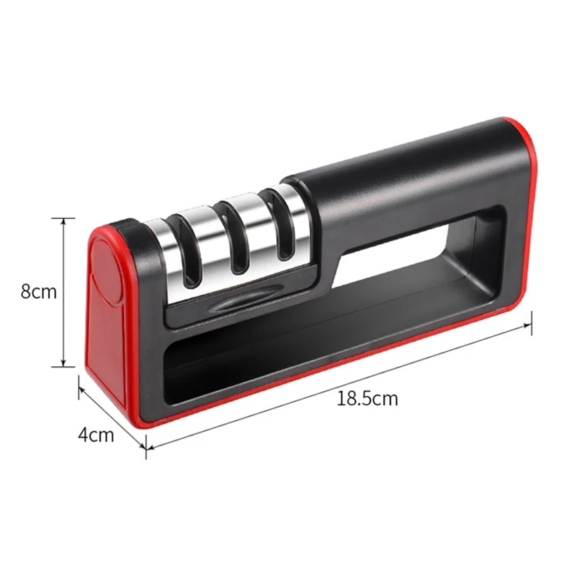 

3 Stages Knife Sharpener Sharpening Stone Grinder Knives Whetstone Tungsten Diamond Ceramic Kitchen Tool Accessories