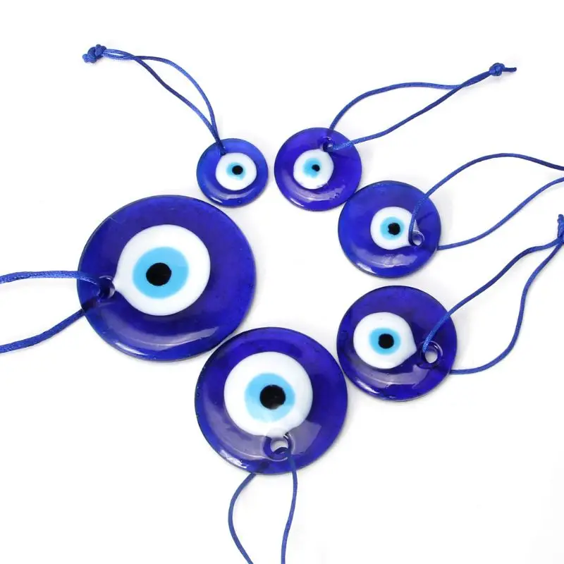Большой амулет с мистической защитой для глаз Blue Eye на удачу турецкий брелок