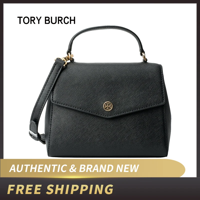 

Authentic Original & Brand new Luxury Tory Burch Robinson Black Small Top-handle Satchel Womens Handbags 49686/54653