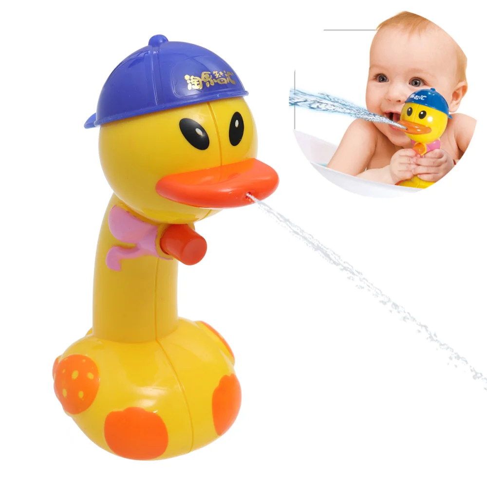 

Funny Water Duck Water Spray Pump Bath Toys Swimming Pool Bathtub Beach Spraying Tool for Kids or Adult's Party Color Ch