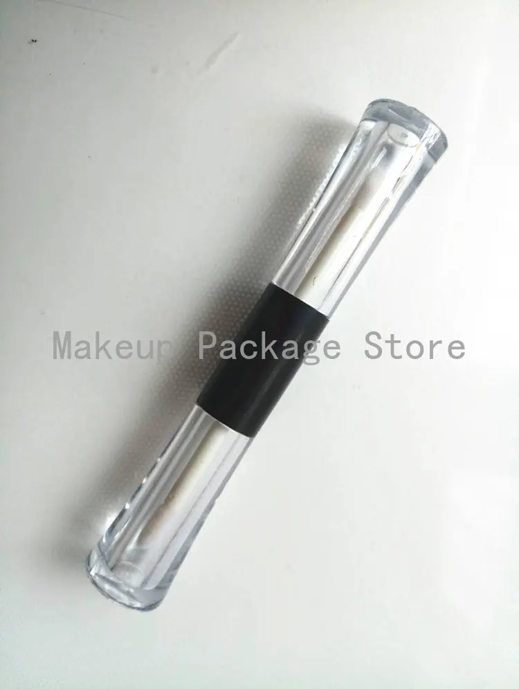 40 шт./партия 4 мл ABS пустая двойная головка трубки для блеска губ двухсторонняя