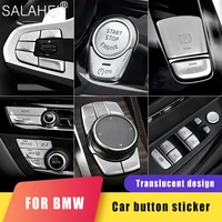 car rising window multimedia button stickers decoration stickers for bmw new 5 series 525li 530li x3 auto interior accessories