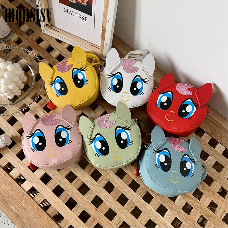 Monsisy Детский кошелек для монет из искусственной кожи сумки через плечо девочек