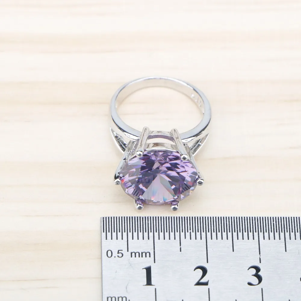 Женский комплект украшений из браслета и сережек с подвеской стерлингового