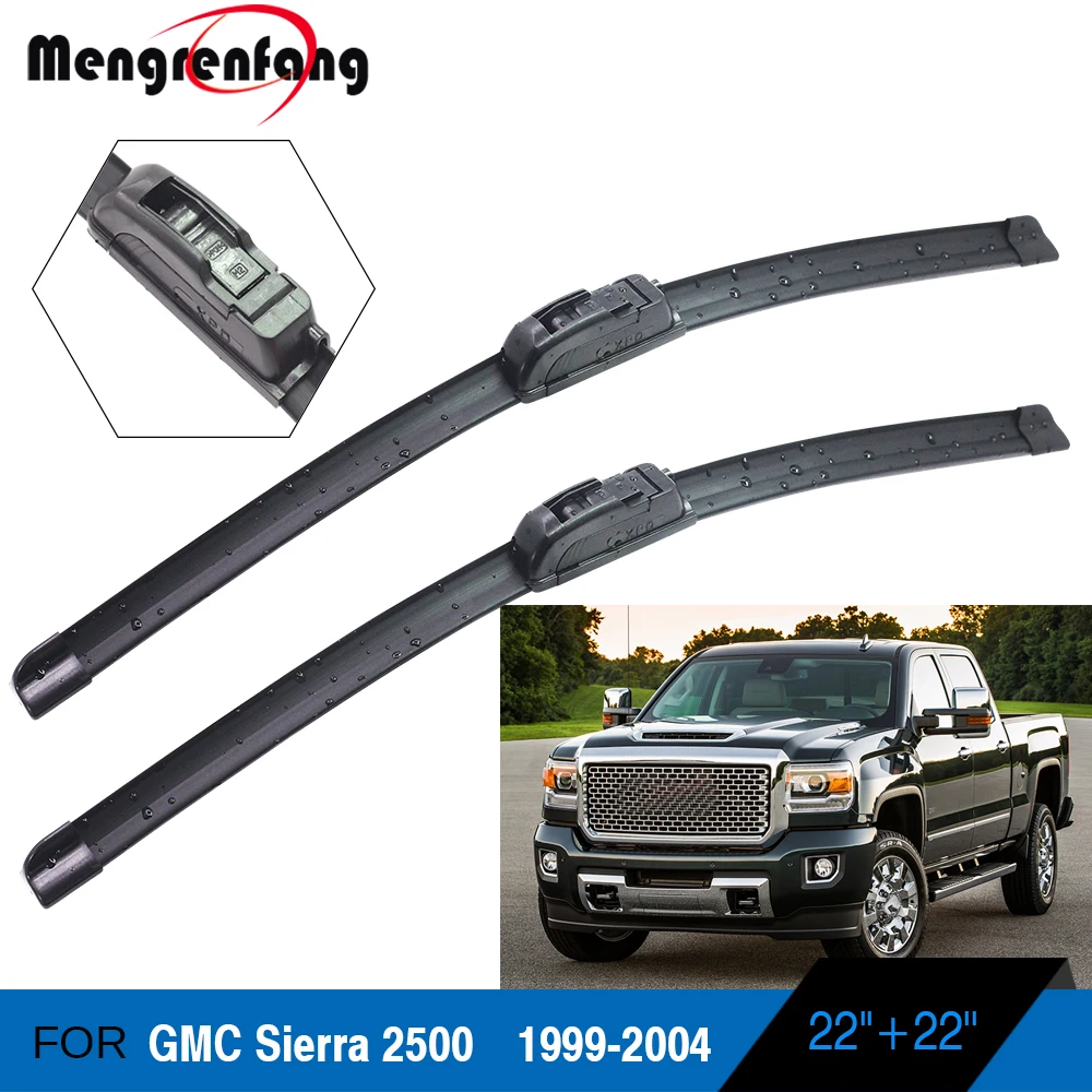 Щетки стеклоочистителя для GMC Sierra 2500 мягкие резиновые щетки J Hook Arms 1999 2000 2001 2002 2003